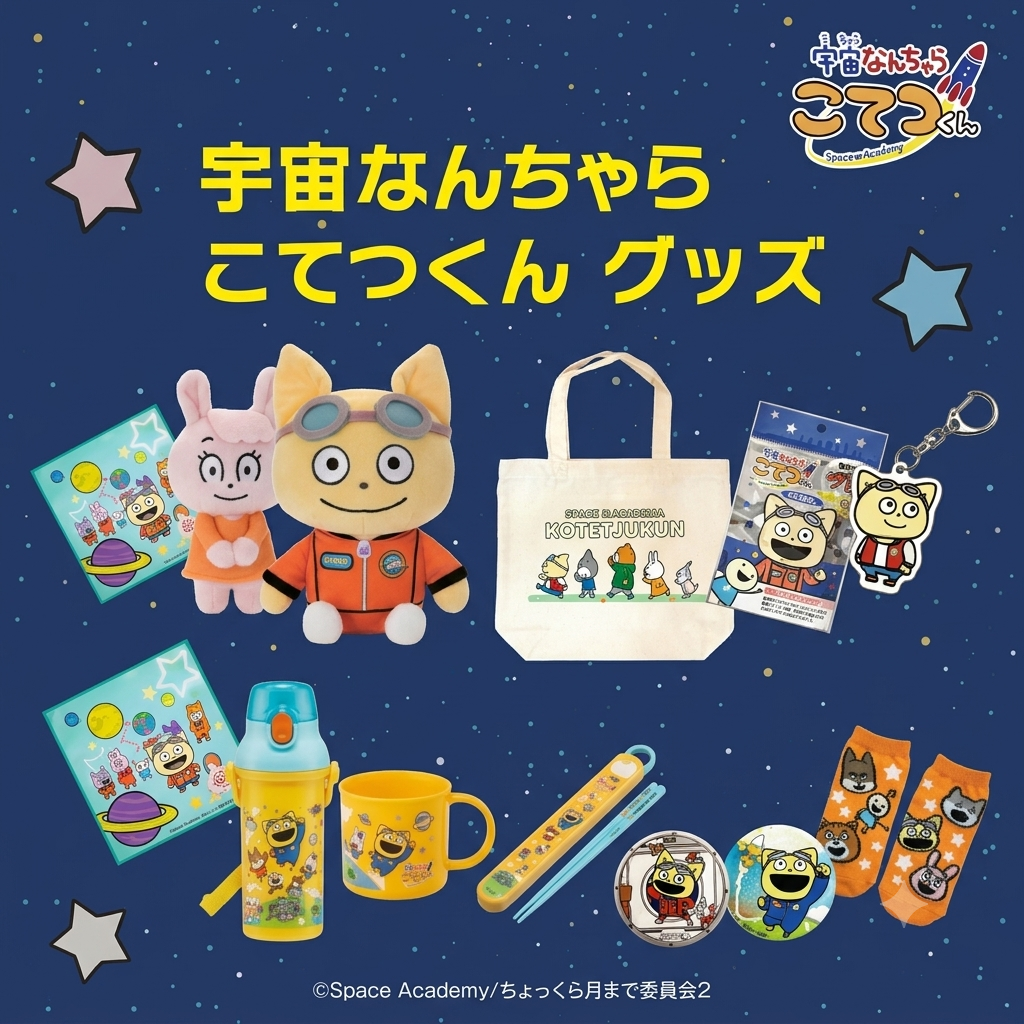 「宇宙なんちゃらこてつくん」グッズ